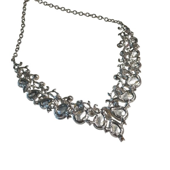 Crystal Necklace Costume Theater Rhinestone Elegant Jewelry Princess Drag Show - Picture 6 of 8